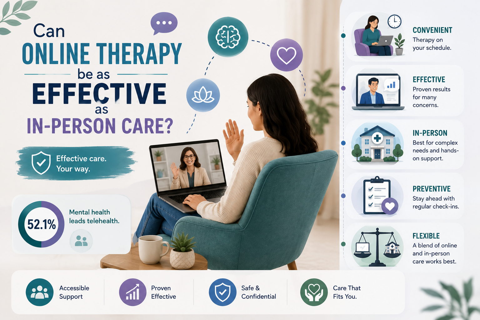 Can Online Therapy Be as Effective as In-Person Care?